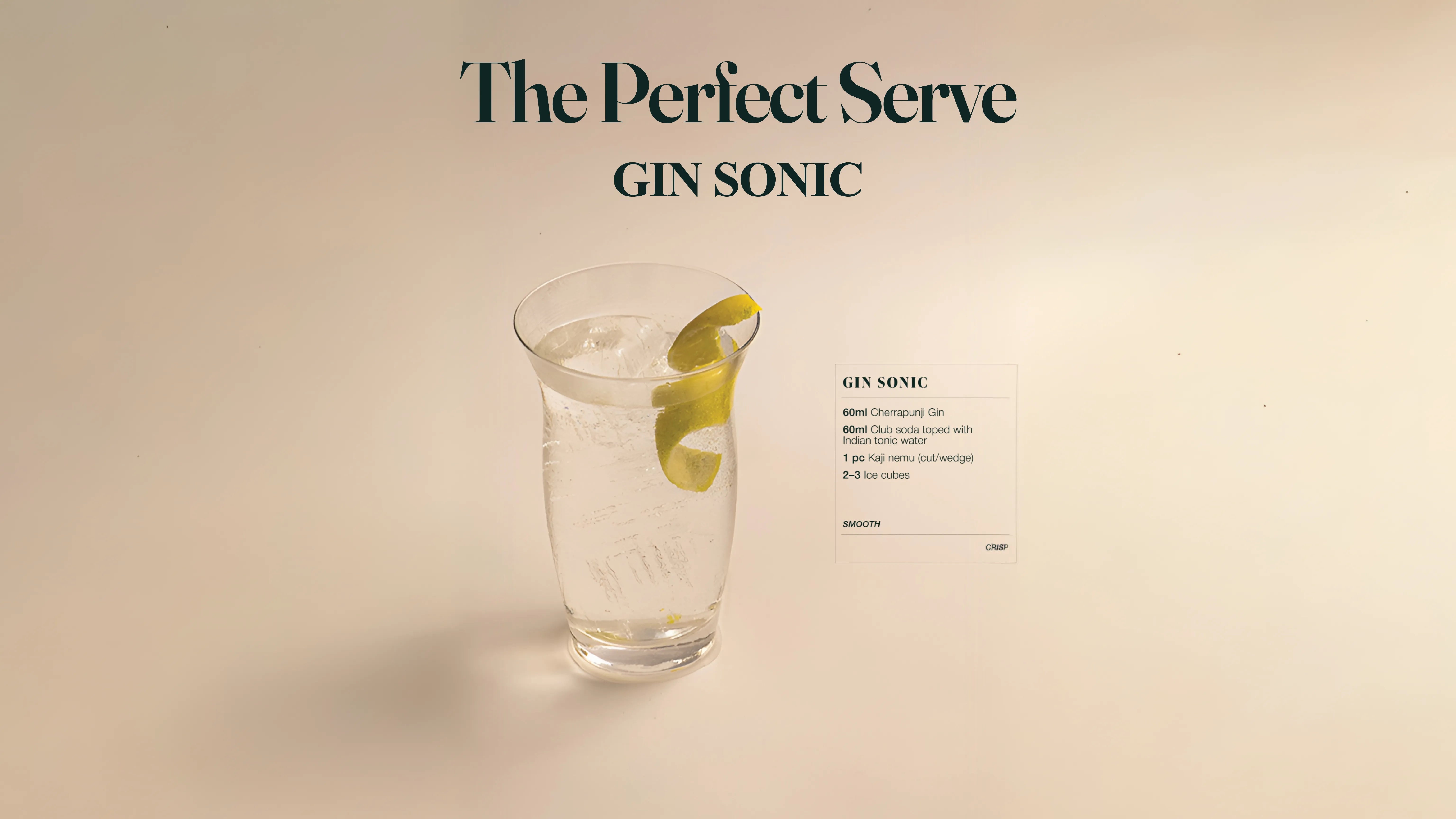 Cherrapunji Gin Sonic Cocktail