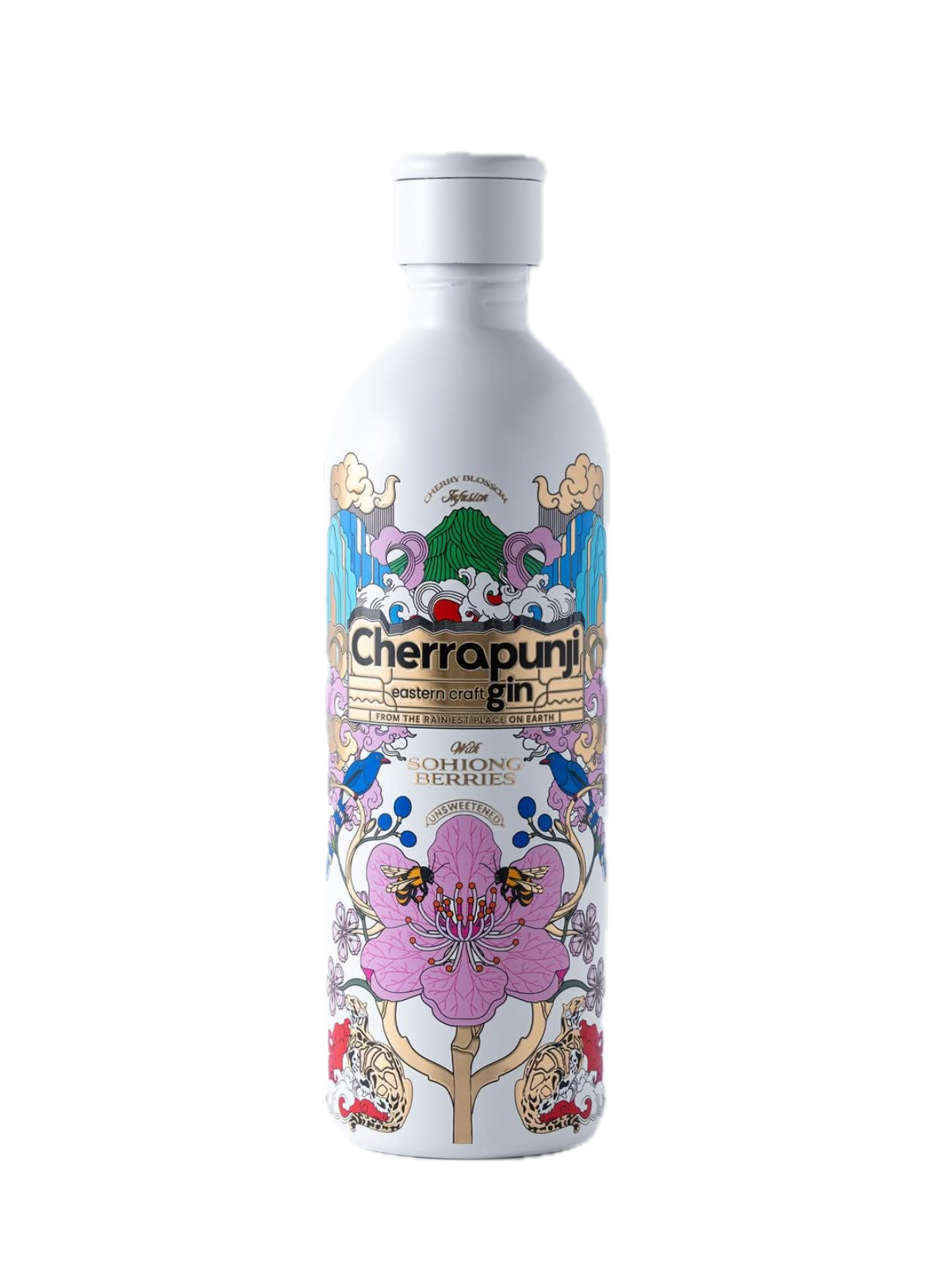 Cherrapunji-Beeren-Gin mit Kirschblüte