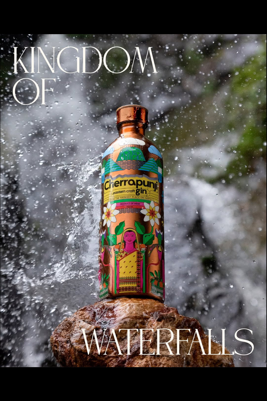 Cherrapunji Eastern Craft Gin - Sustainable Stainless Steel Bottle - Zarf Spirits Switzerland