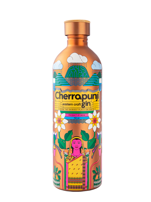 Cherrapunji Eastern Craft Gin 75cl – indischer Craft Gin in der Edelstahlflasche